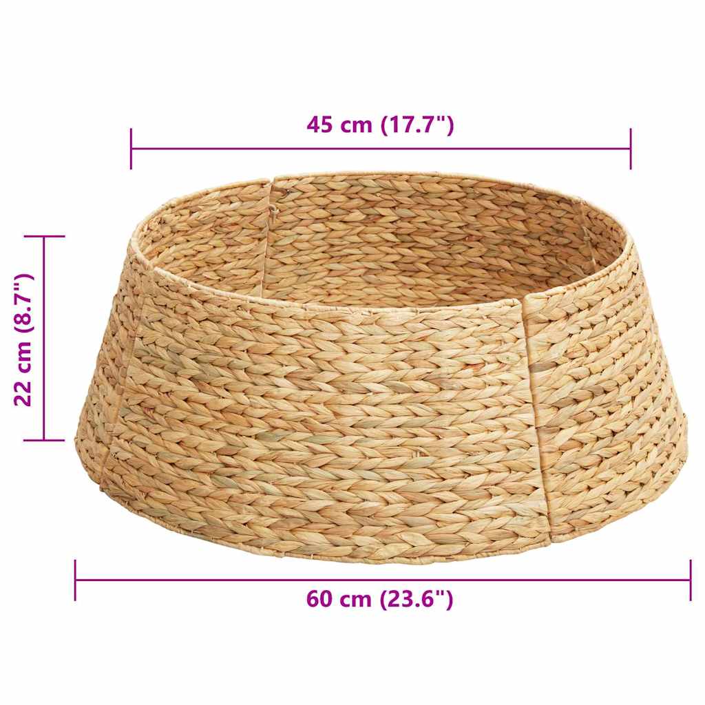 Christmas Tree Collar Brown 60 x 60 x 22 cm Water hyacinth